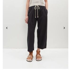 Maria McManus Cotton Pleated Cropped Pant
